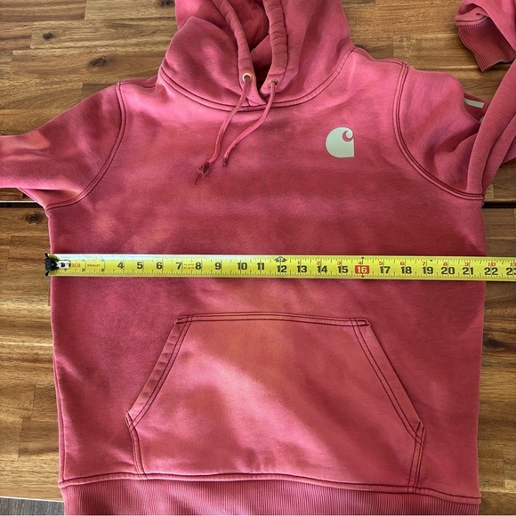 Carhartt Hoodie Relaxed Fit MED MIDWEIGHT LOGO SLEEVE GRAPHIC Distressed Stains - Picture 11 of 16